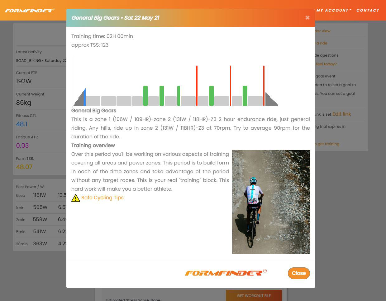 Formfinder Sample Day of training