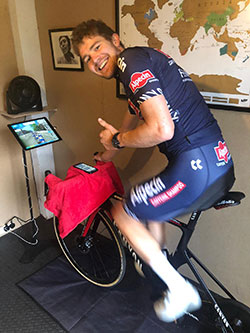 Scott's been doing 3 hour Zwift sessions